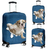 English Bulldog Torn Paper Luggage Covers