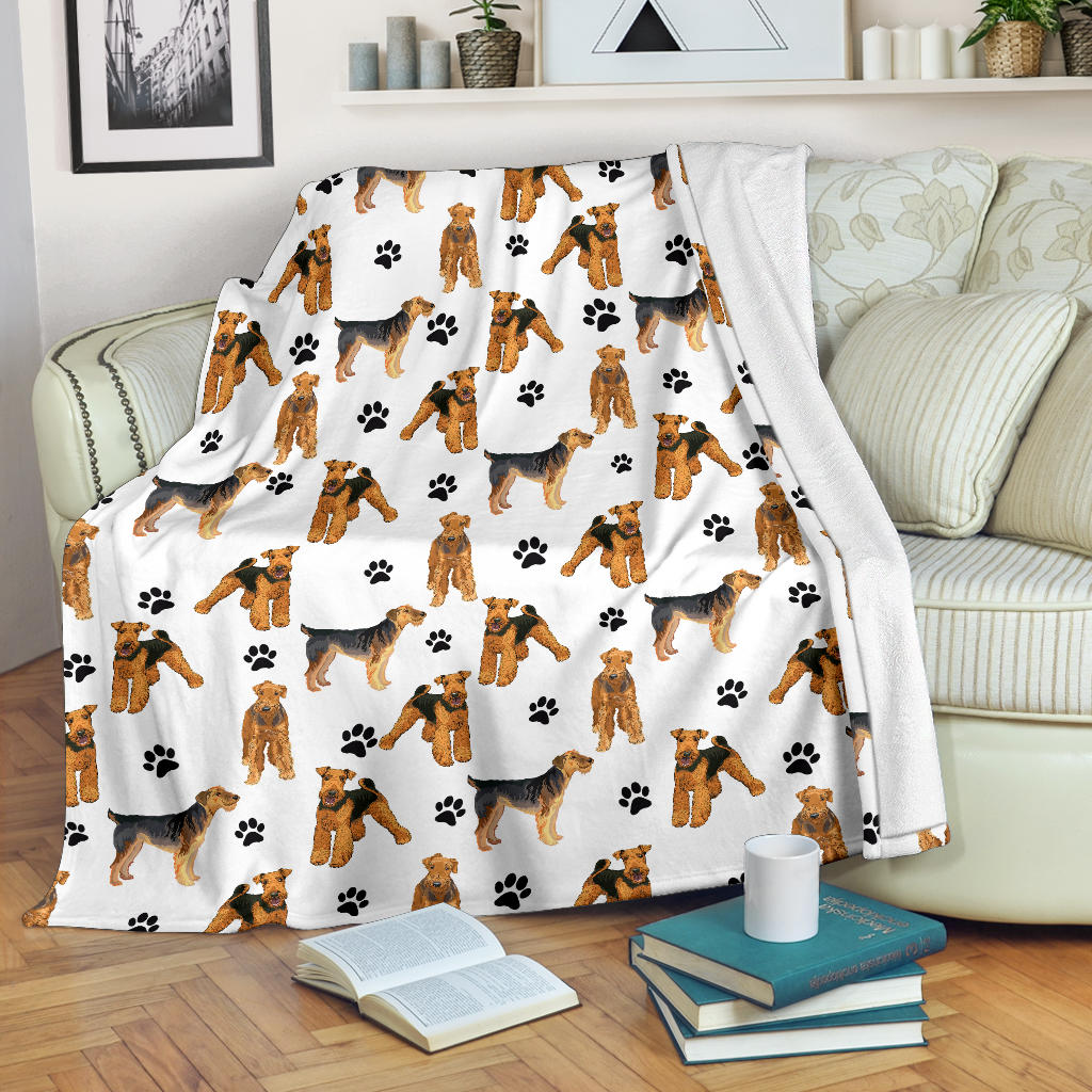 Lakeland Terrier Paw Blanket