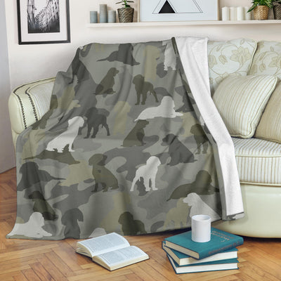 English Springer Spaniel Camo Blanket