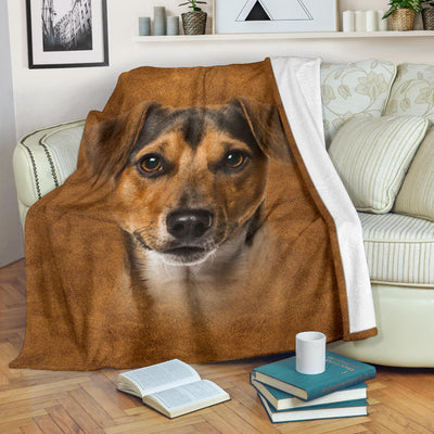 Jack Russel Terrier Face Hair Blanket