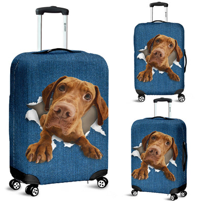 Vizsla Torn Paper Luggage Covers