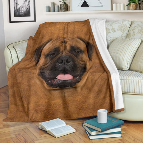 Bullmastiff Face Hair Blanket