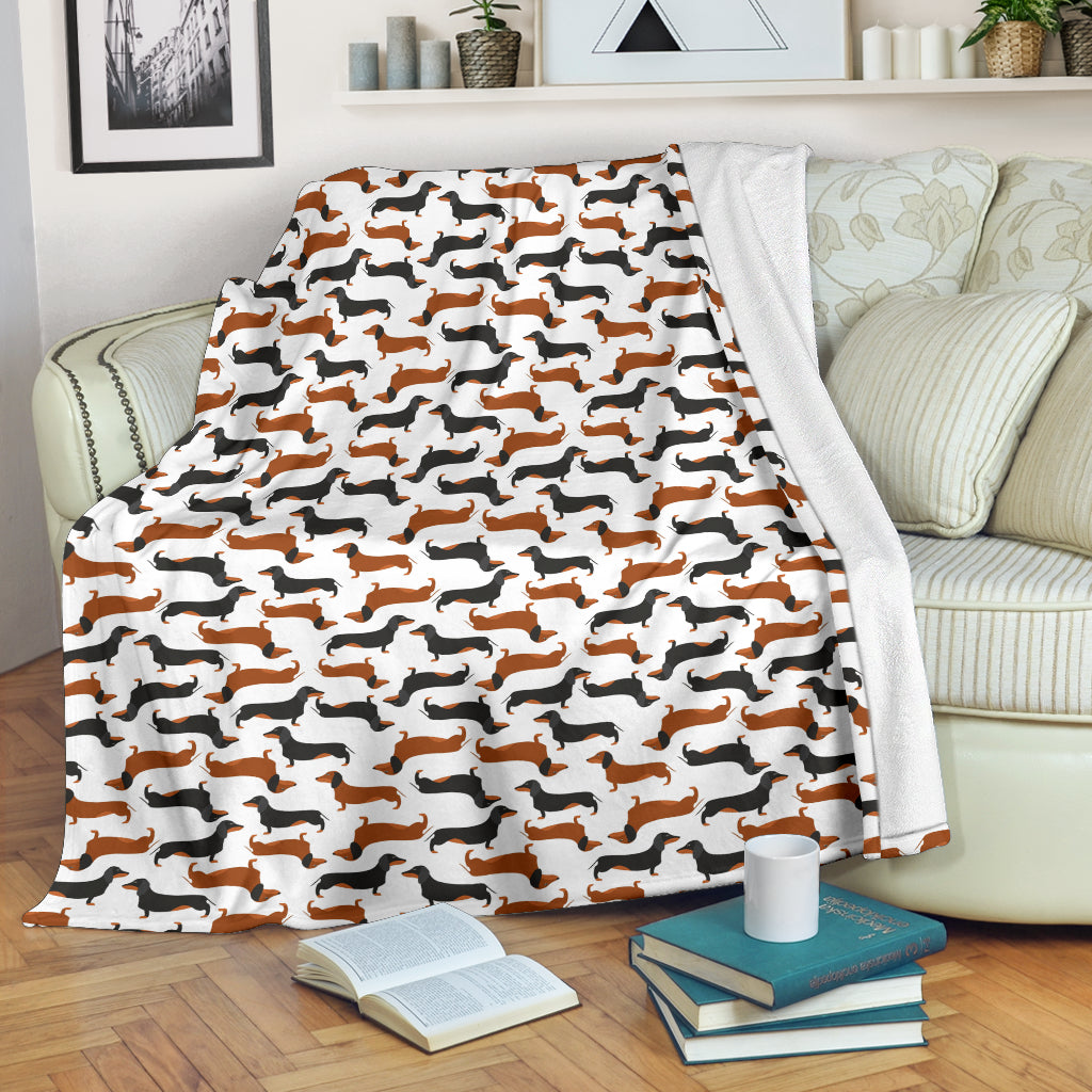 Cute Dachshund Premium Blanket