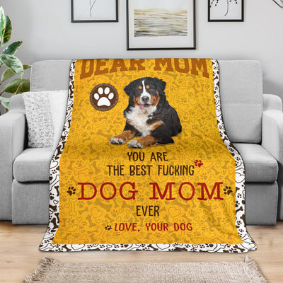 Bernese Mountain Dog-Dog Mom Ever Blanket