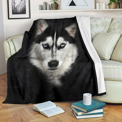 Husky Face Hair Blanket