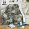 English Cocker Spaniel Camo Blanket