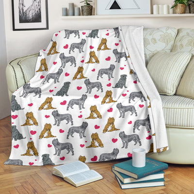 Neapolitan Mastiff Heart Blanket