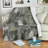 Rough Collie Camo Blanket