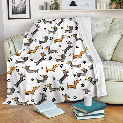 Dachshund Paw Blanket