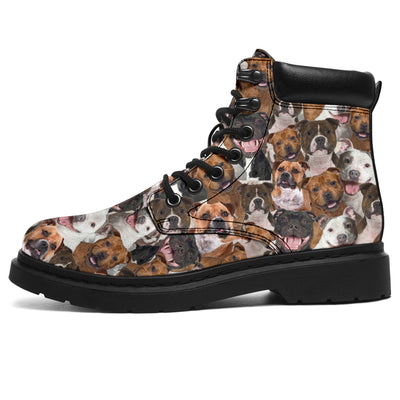 Staffordshire Bull Terrier Full Face All-Season Boots