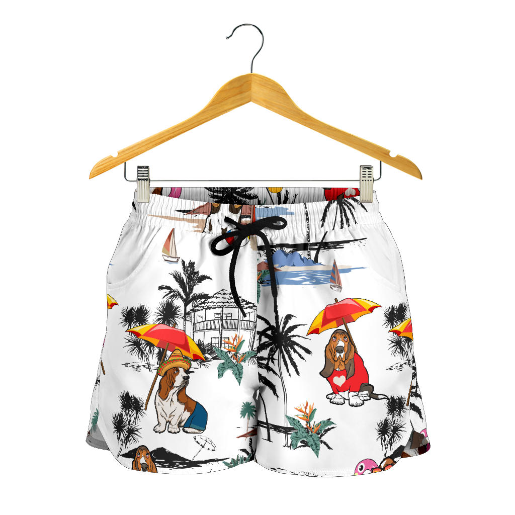 Basset Hound-Summer Beach-SW