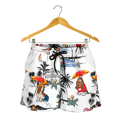 Basset Hound-Summer Beach-SW