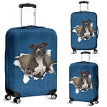 American Pit Bull Terrier Torn Paper Luggage Covers