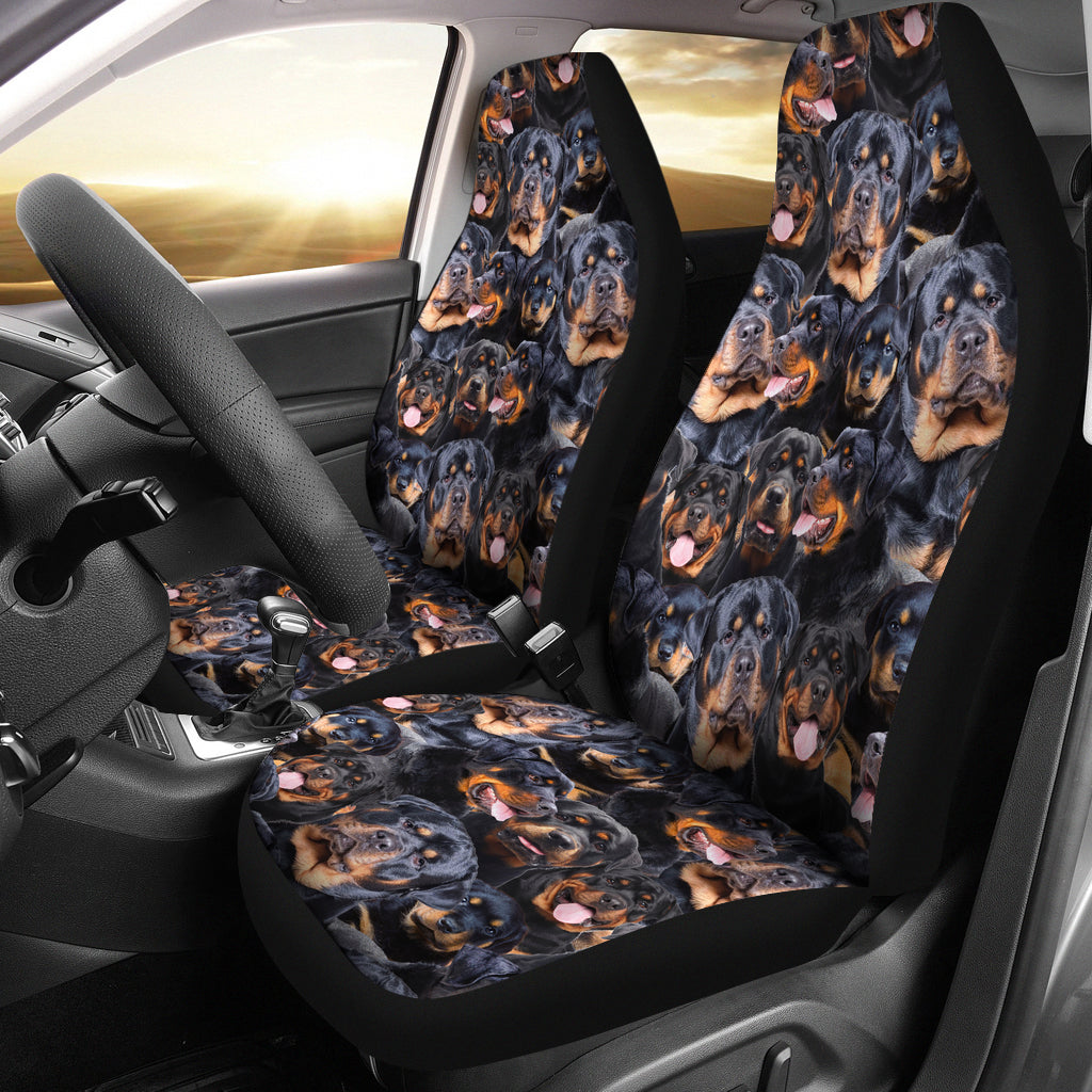 Rottweiler Full Face Car Seat Covers