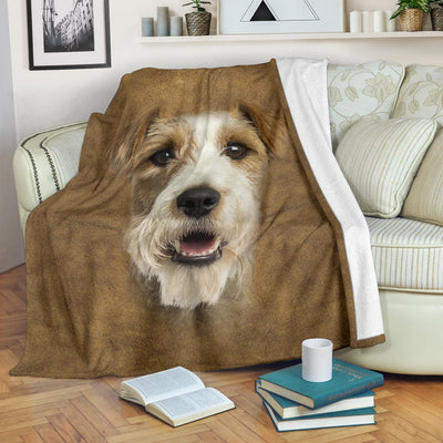 Fox Terrier Face Hair Blanket