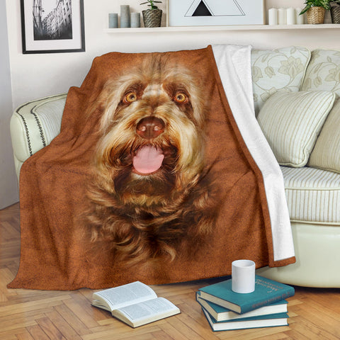 Otterhound Face Hair Blanket