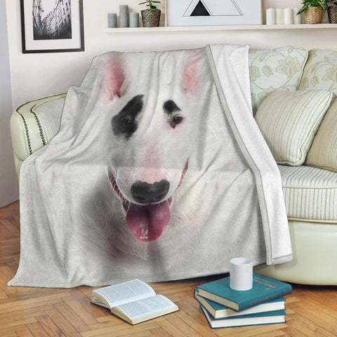 Bull Terrier Face Hair Blanket