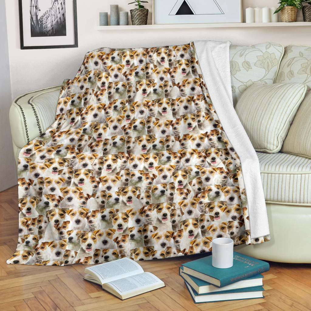 Parson Russell Terrier Full Face Blanket