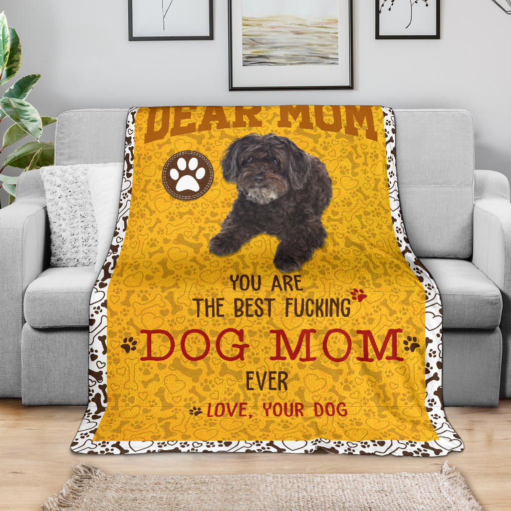 Schnoodle-Dog Mom Ever Blanket