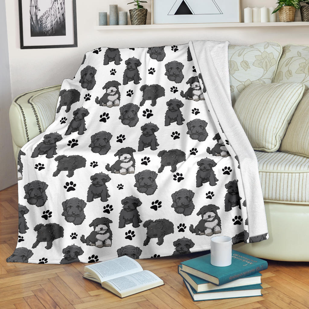 Schnoodle Paw Blanket