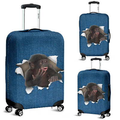 Monkey Torn Paper Luggage Covers