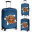 Poodle Torn Paper Luggage Covers