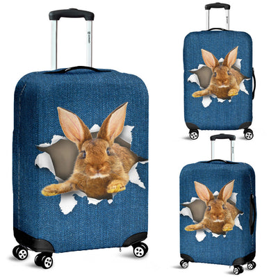 Rabbit Torn Paper Luggage Covers