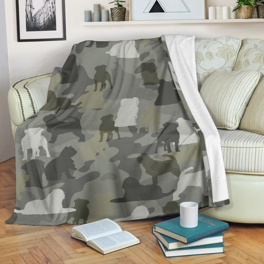 Brussels Griffon Camo Blanket