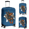 Miniature Pinscher Torn Paper Luggage Covers
