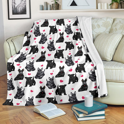 Scottish Terrier Heart Blanket