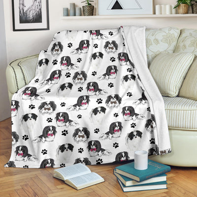 Japanese Chin Paw Blanket