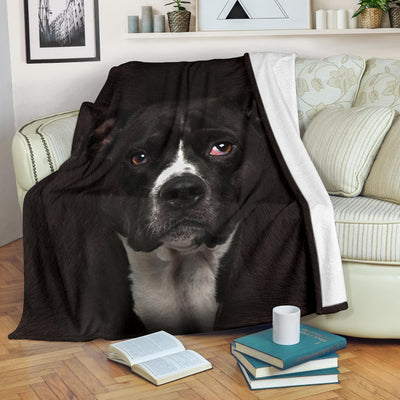 American Pitbull Terrier 2 Face Hair Blanket