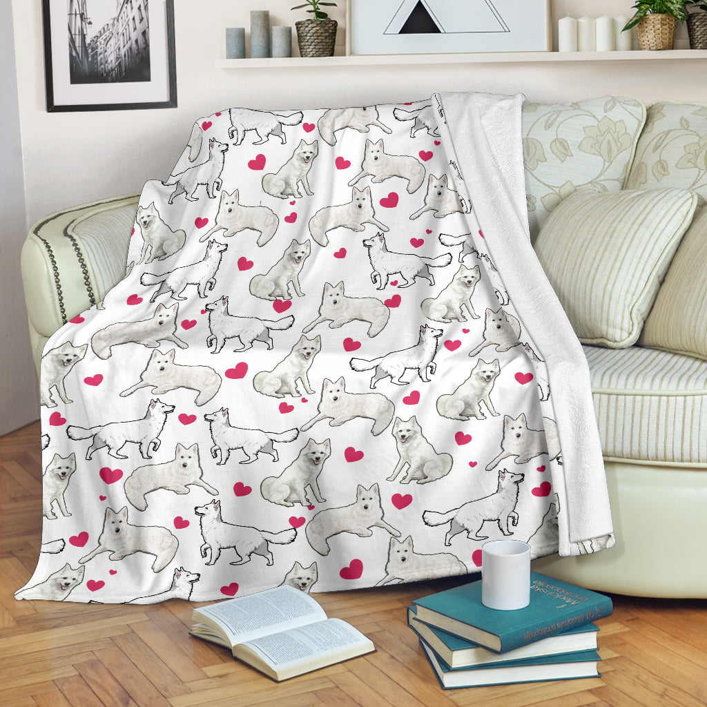 Berger Blanc Suisse Heart Blanket