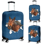 Horse Torn Paper Luggage Covers