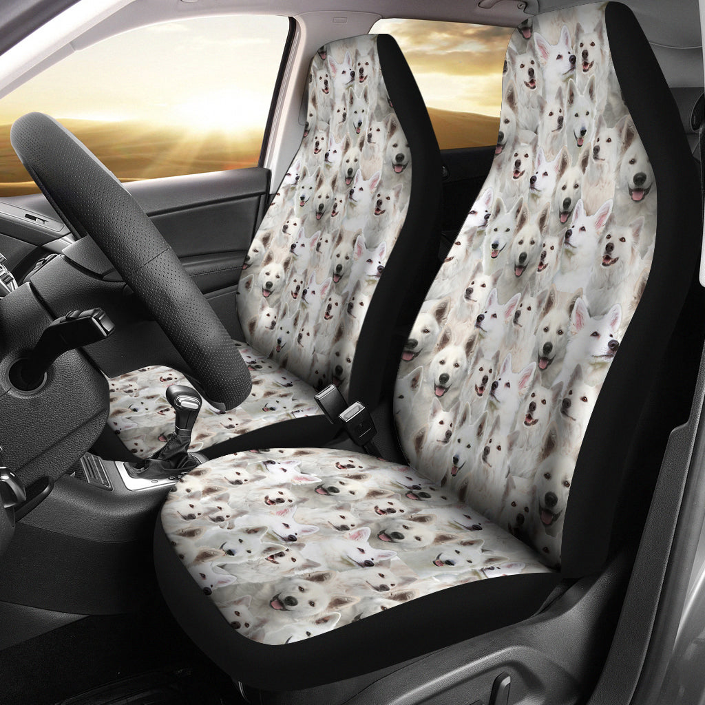 Berger Blanc Suisse Full Face Car Seat Covers