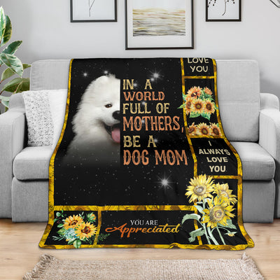 Samoyed-A Dog Mom Blanket