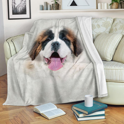 Saint Bernard Face Hair Blanket