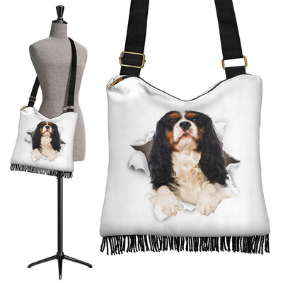 Cavalier King Charles Spaniel - Crossbody Boho Handbag