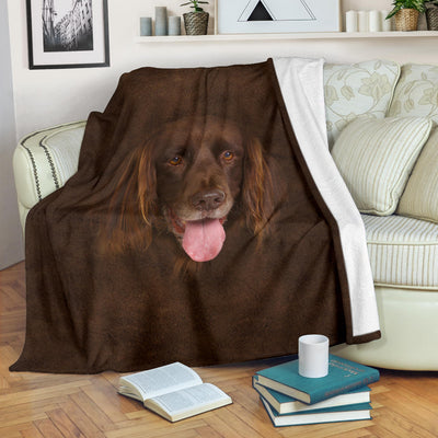 German Longhaired Pointer Face Hair Blanket