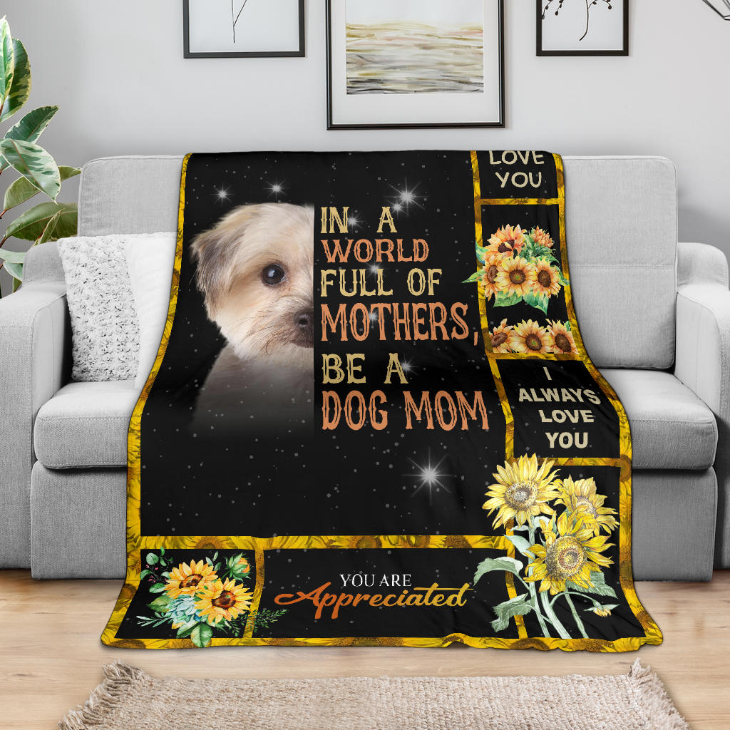 Morkie-A Dog Mom Blanket