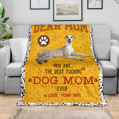 Whippet-Dog Mom Ever Blanket
