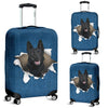 German Shepherd Torn Paper Luggage Covers