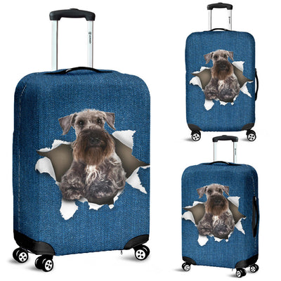 Cesky Terrier Torn Paper Luggage Covers