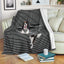 King Charles Spaniel Back and White Blanket