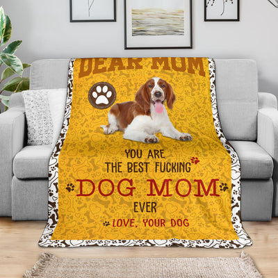 English Springer Spaniel 2-Dog Mom Ever Blanket