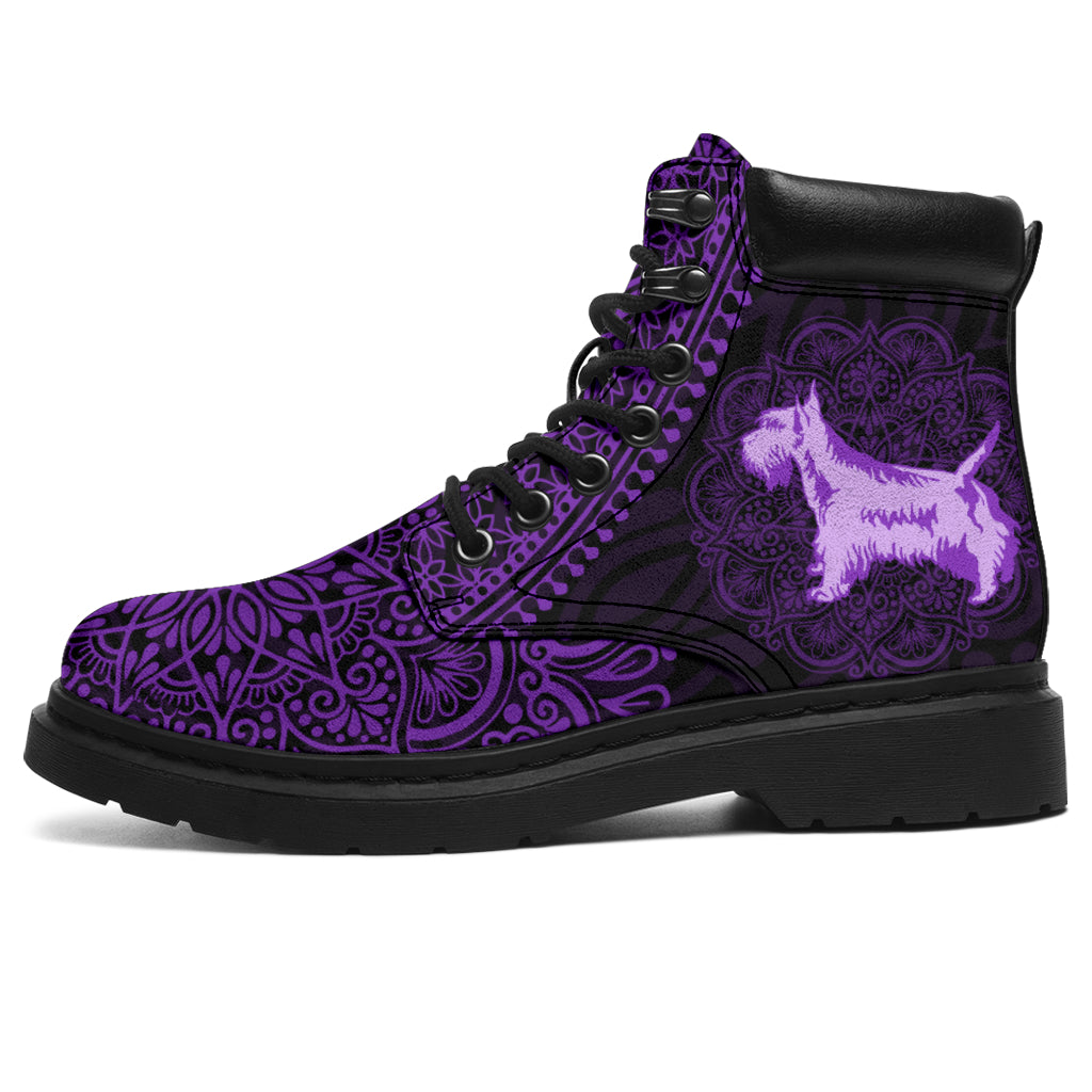 Scottish Terrier Mandala All-Season Boots