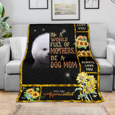 Bichon-A Dog Mom Blanket