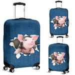 Pig Torn Paper Luggage Covers