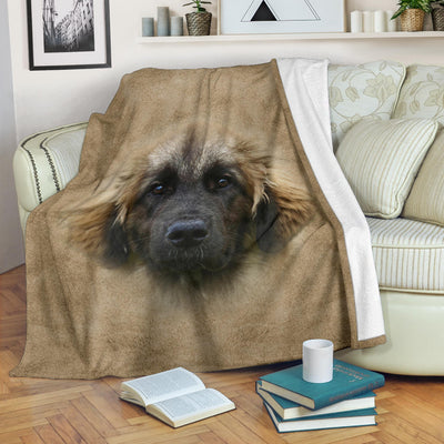 Leonberger Face Hair Blanket