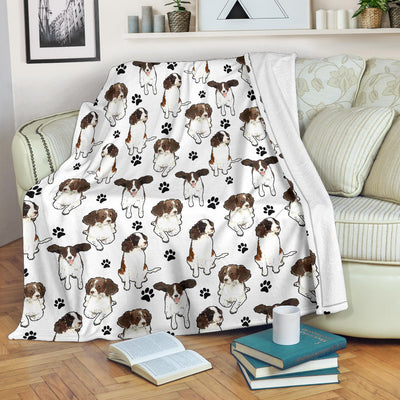 English Springer Spaniel Paw Blanket